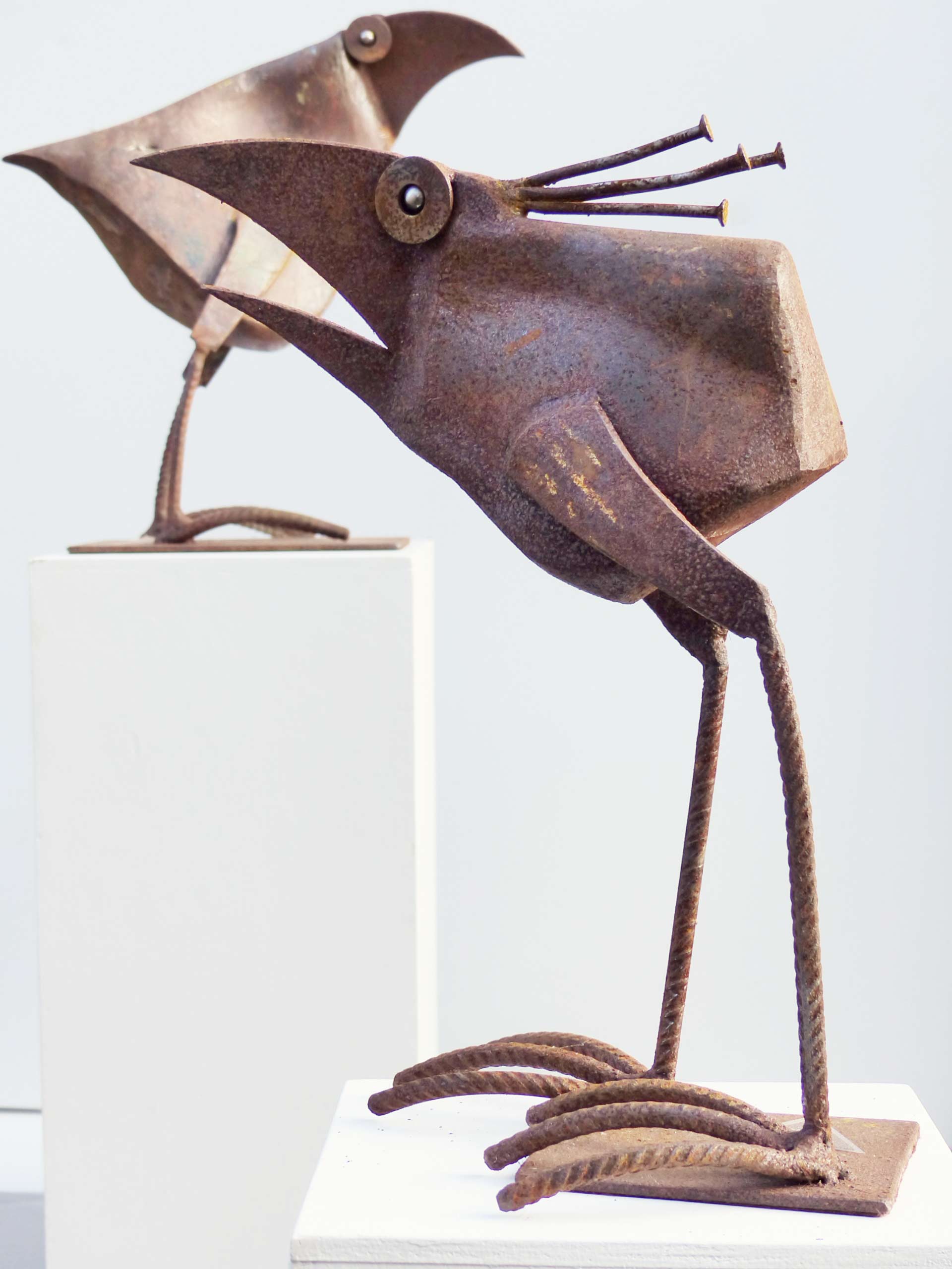 Chris Kircher, Skulpturen aus Schrott, Vogelpaar 4