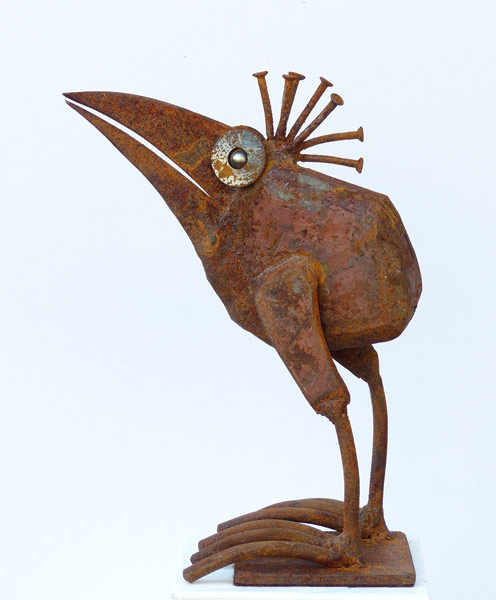 Chris Kircher, Skulpuren aus Schrott, Vogel 40