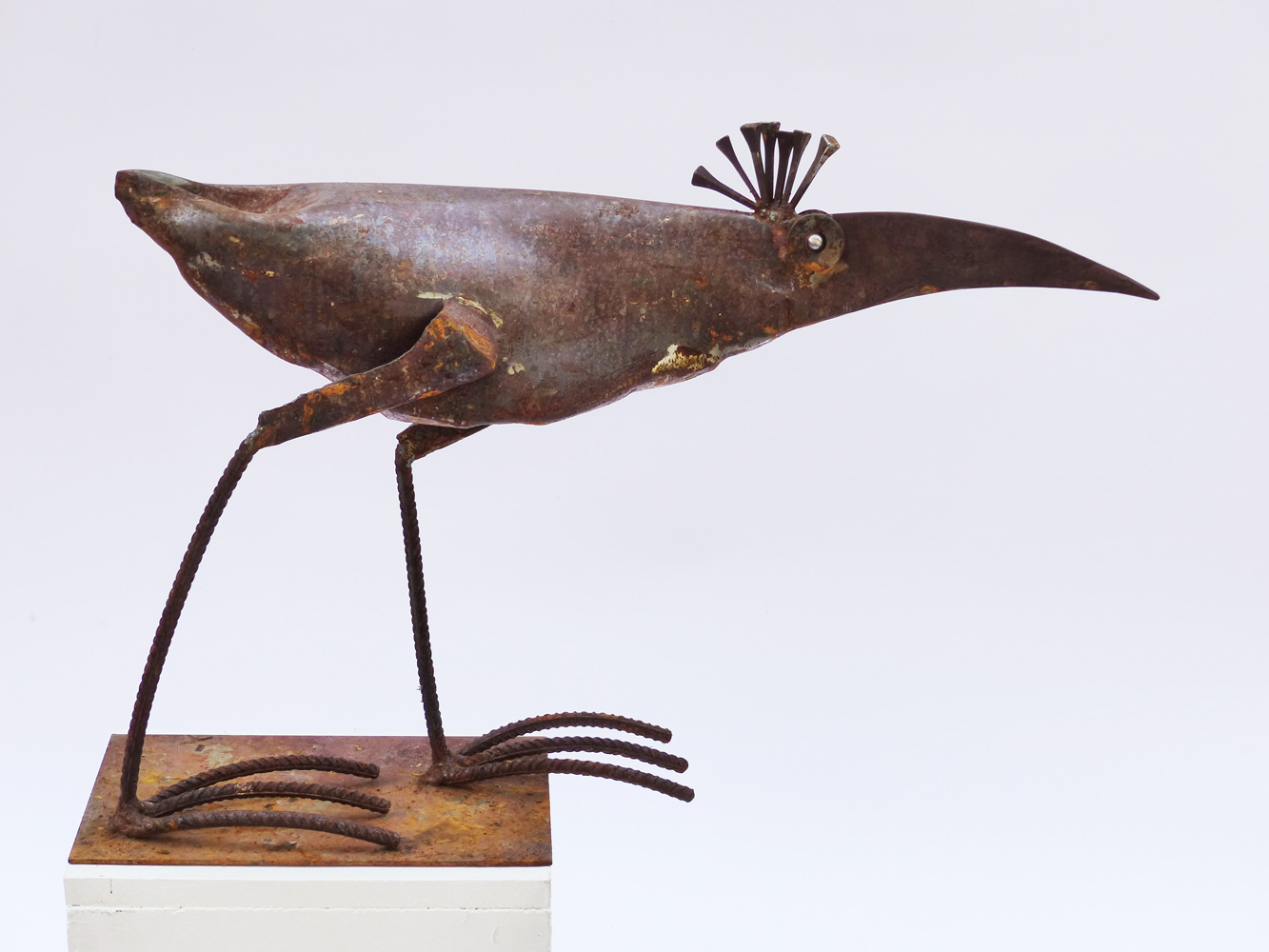 Chris Kircher, Vogelskulptur aus Schrott 1
