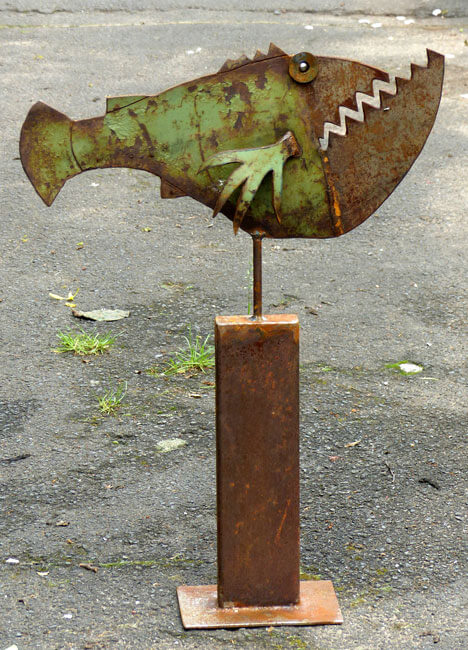 Chris Kircher, Fisch aus Stahlschrott