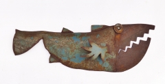 Chris Kircher, Fisch aus Stahlschrott 1