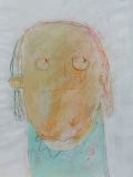 Chris-Kircher2019faces-1640-x30-cm-GouacheAcrylBuntstifte-auf-Papier-280-E-o.R.